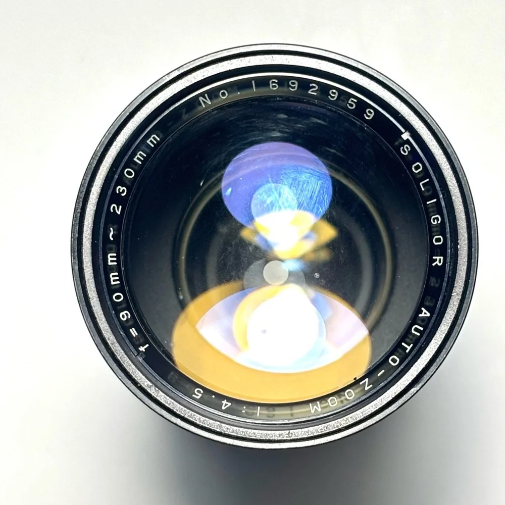 Soligor Auto-Zoom 90mm-230mm I :4.5 Lens No. 1692959 W/ Tripod Mount